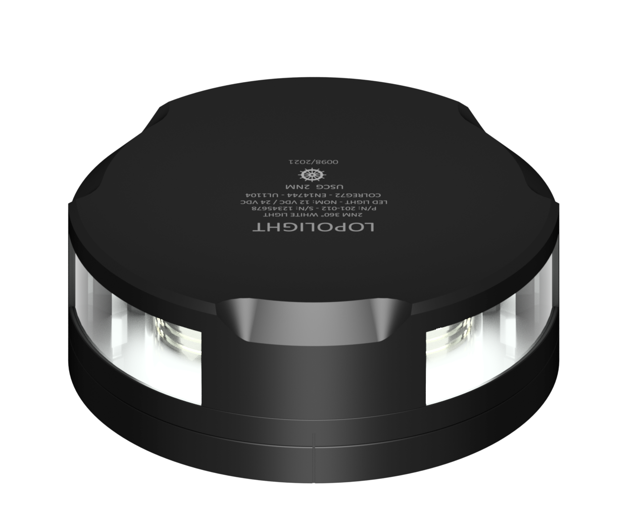 2nm 360° White, black w/FB base 2nm 360° White, black w/FB base